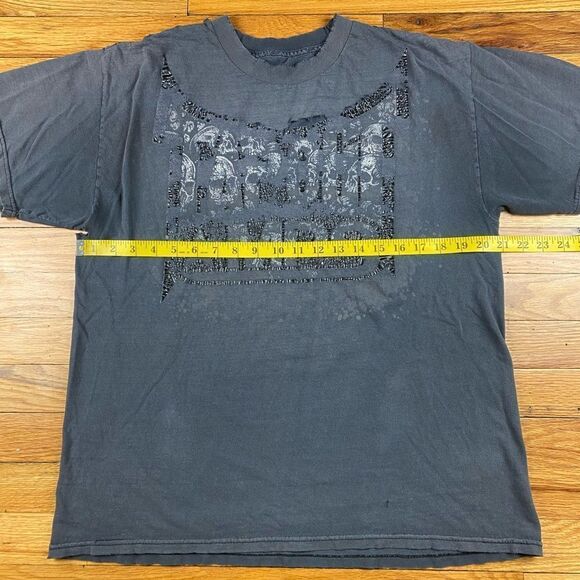 TapOut Dark Gray Slashed Tshirt Size Large - Picture 5 of 6
